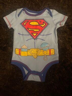 Light Blue Superman Infant One-Piece Bodysuit